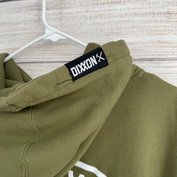 Dixxon Ground Up Customs Full Zip Hoodie Sweatshirt Mens Large Green - Picture 8 of 11
